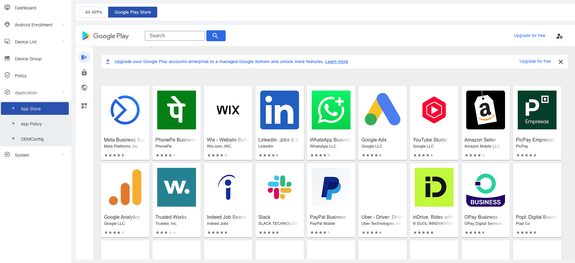Enterprise App Management